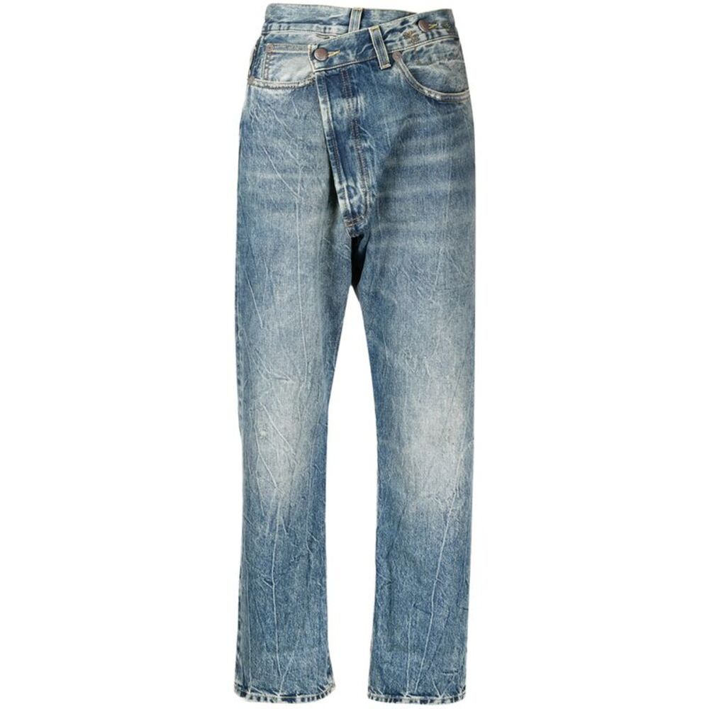 R13 Blue Denim - Cropped Jeans Women